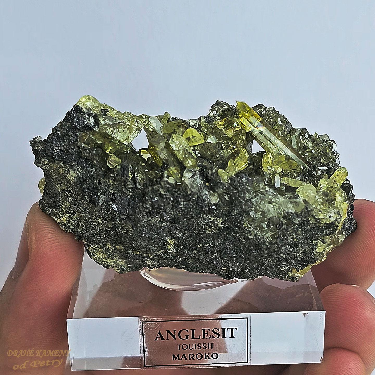 Anglesit z Maroka 67x40mm