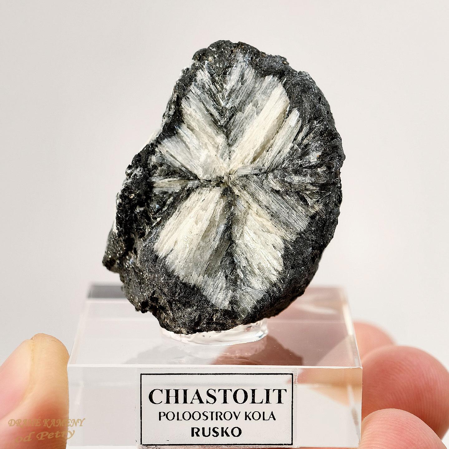  Chiastolit z Ruska 42x32mm