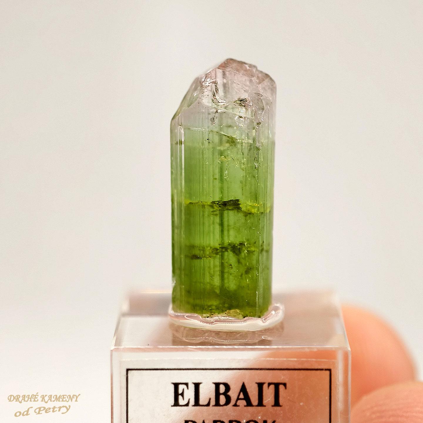 Elbait (turmalín) z Afghánistánu 20x9mm
