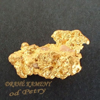 Zlato z Austrálie 20x12x7mm Váha: 6.66g