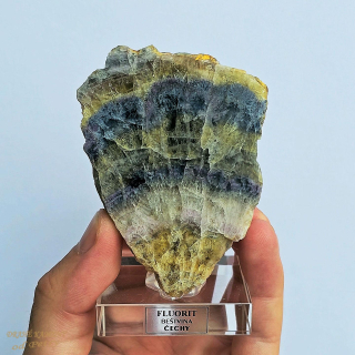 Fluorit z Čech 80x58mm