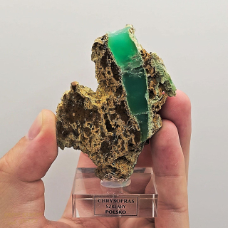 Chryzopras  z Polska  74x54mm